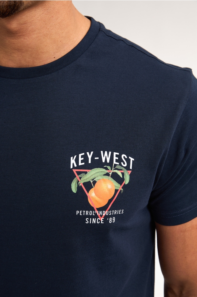 T SHIRT MET ARTWORK M 1050 TSR646 5178 Navy Blue